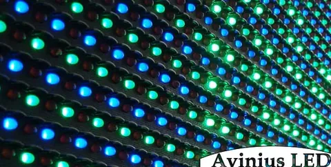Matryca LED z bliska