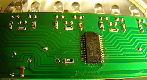 Sterownik MBI5031 na płytce