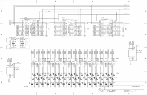 Schemat sterownika linii LED