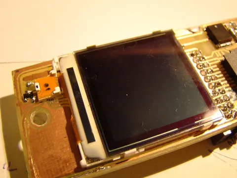 LCD na płytce
