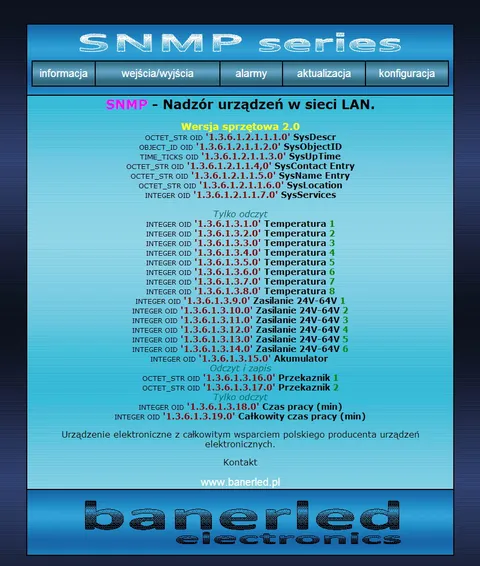 Informacje o urządzeniu